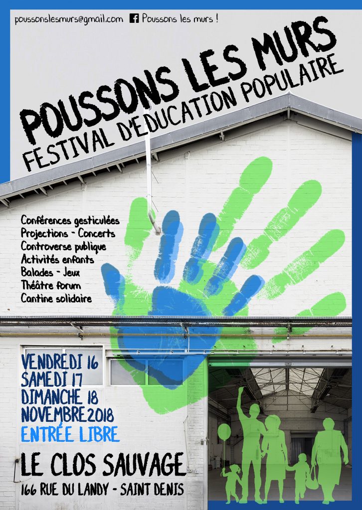 Affiche Poussons Les Murs - Ressources Alternatives
